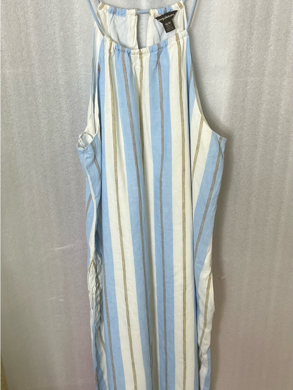 Tommy Bahama Blue and White Striped Maxi Dress